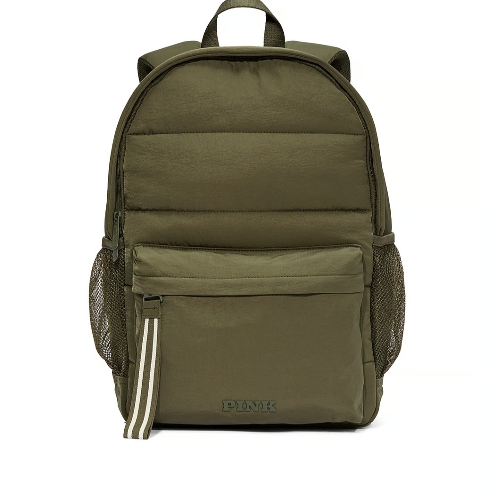 PINK Victoria's Secret Olive Green Backpack